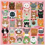 GALISON Čtvercové Kočky ve vánočním 500 dílků – Zboží Dáma