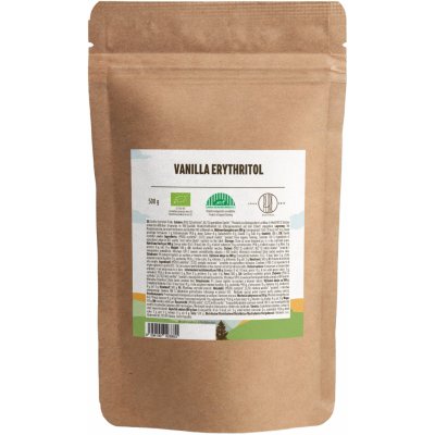 BrainMax Pure Erythritol Vanilka moučka BIO, 500 g – Zboží Dáma