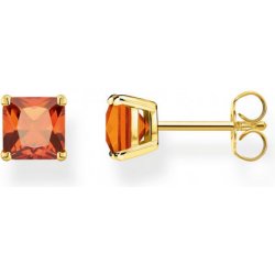 Thomas Sabo náušnice Orange stone gold H2174-472-8