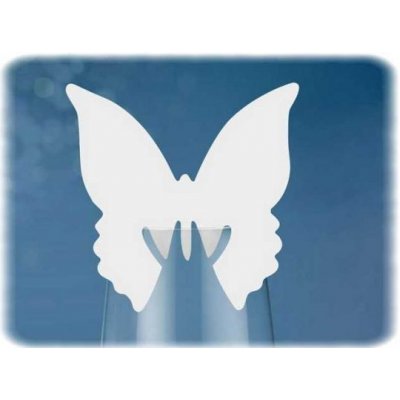 Jmenovka svatební Motýl s výsekem papírová – Zboží Dáma