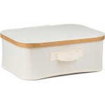 Úložný box G21 40 x 30 x 15 cm, bambusový s víkem, béžový – Zboží Dáma