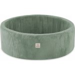 Misioo Suchý bazén bez míčků 90 x 30 Zelený manšestr Kulatý – Zboží Dáma