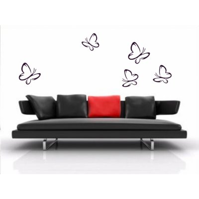 Merci-shop. Samolepky na zeď Motýlek 45 C ( 5 ks 15 x 15 cm ) – Hledejceny.cz