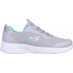 ! ! Skechers Dynamight 2.0 Social Orbit Women's Trainers Grey/Aqua