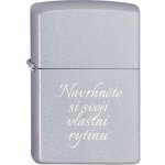 Zippo benzínový saténovaný chrom – Sleviste.cz