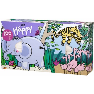 Bella dětské papírové kapesníčky v krabičce 2-vrstvé 100 ks – Zboží Dáma