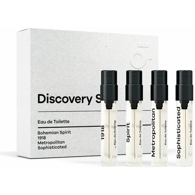 Beviro Discovery Set Metropolitan EDT 2 ml + Sophisticated EDT 2 ml + Bohemian Spirit EDT 2 ml + 1918 EDT 2 ml dárková sada – Zboží Dáma
