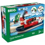 Brio Přístaviště s nákladní lodí a kolejemi H015766 – Zboží Mobilmania