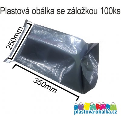 Zawmark Plus s.r.o. Plastové obálky šedé 60µm ECONOMY se záložkou Rozměr: 250 x 350 mm – Zboží Živě