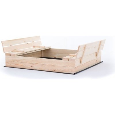 Sun Active Dřevěné pískoviště s lavičkami Sunny surové 120 cm – Zboží Mobilmania