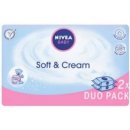Nivea Baby Soft & Cream Ubrousky 2 x 63 ks