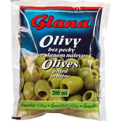 Giana olivy zelené bez pecky 195g – Sleviste.cz