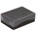 Dárková krabice s průhledným víkem 150x100x50 mm, černá – Zboží Mobilmania