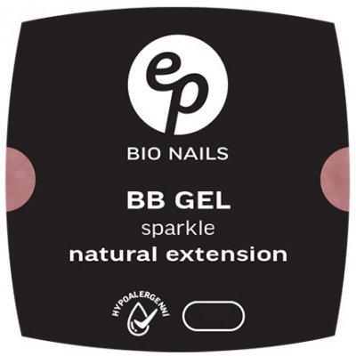 BIO nails BB Fiber SPARKLE NATURAL EXTENSION jednofázový hypoalergenní gel 15 ml