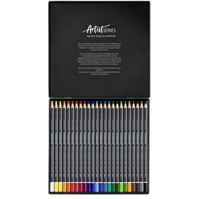 Staedtler Mars Lumograph 104 24 barev kovová krabička 104 M24 613975 – Zbozi.Blesk.cz