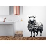 Nalepte.cz Ovce samolepka na zeď arch 15 x 20 cm – Zboží Mobilmania