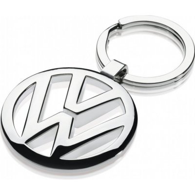 Přívěsek na klíče Volkswagen na klíče VW logo stříbrné 000087010BN – Zboží Dáma
