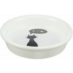 Trixie keramická miska s černou kočkou, s okrajem 0,25 l/13 cm – Zboží Dáma