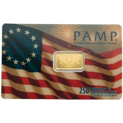 PAMP zlatý slitek 250. výročí založení USA 2,5 g – Zboží Dáma