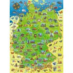 RAVENSBURGER Barevná mapa Německa XXL 200 dílků – Hledejceny.cz
