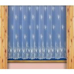 Českomoravská textilní žakárová záclona V318 větvičky, s bordurou, bílá, výška 230cm (v metráži) – Zboží Dáma