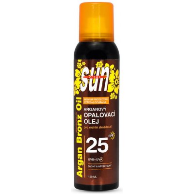 Sun Vital suchý opalovací olej s BIO arganovým olejem SPF 25 150 ml – Zbozi.Blesk.cz