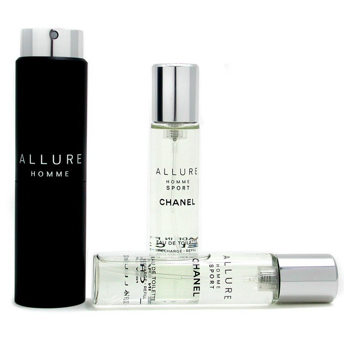 Chanel Allure Homme Sport toaletní voda pánská 3 x 20 ml twist spray