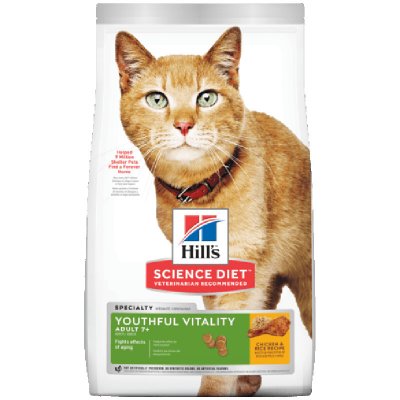 Hill's Feline Adult 7 Youthful Vitality Chicken 7 kg – Zboží Mobilmania