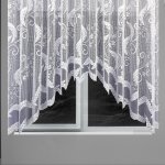 Hotová žakarová oblouková záclona bílá 160x300 Ervi 4010 – Hledejceny.cz