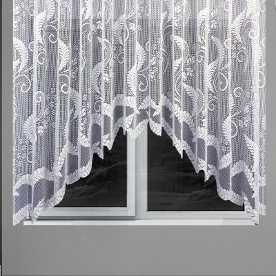 Hotová žakarová oblouková záclona bílá 160x300 Ervi 4010 – Hledejceny.cz