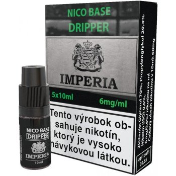 Boudoir Samadhi s.r.o. IMPERIA Nikotinová báze Dripper PG30/VG70 6mg 5x10ml