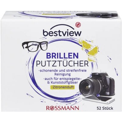 Best View Vlhčené ubrousky na čištění brýlí 52 ks – Zboží Dáma