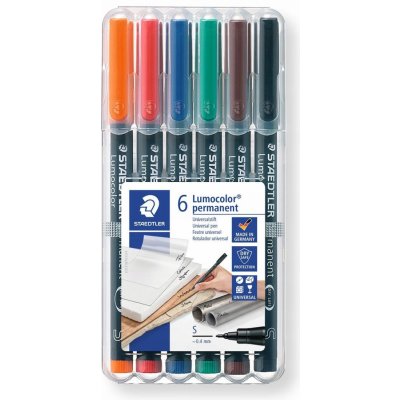 Staedtler Lumocolor 313 6 barev 313 WP6 – Zboží Živě
