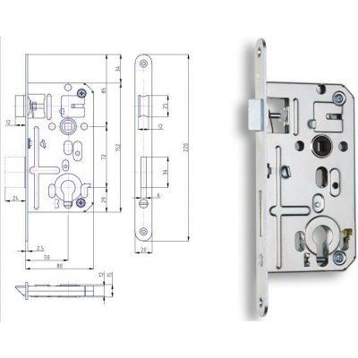 HOBES K133C PZ P/L 72/80 mm – Hledejceny.cz