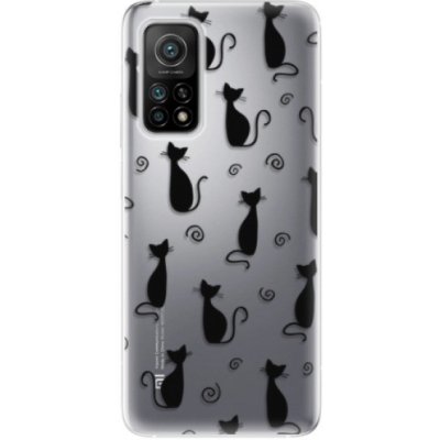 Pouzdro iSaprio - Cat pattern 05 Xiaomi Mi 10T / Mi 10T Pro černé