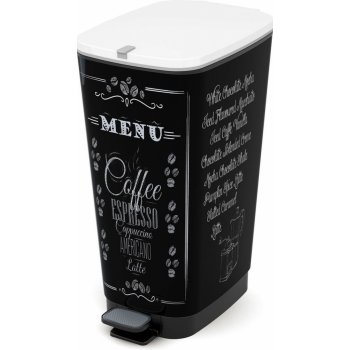 KIS 080719COFFEE Koš na odpad Chic Bin L Coffee Menu 50 l