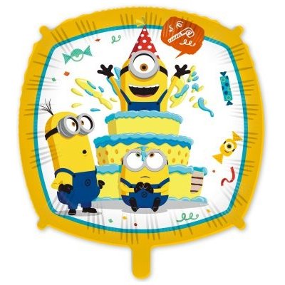 Procos Čtverec Mimoni 43cm fóliový balónek – Zboží Mobilmania