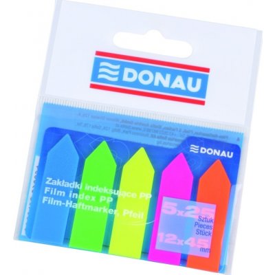 Záložky samolepicí šipky Donau, 12 x 45 mm, plastové, mix neonových barev – Hledejceny.cz
