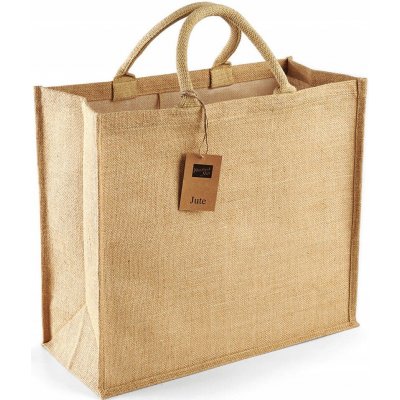 Westford Mill Jutová nákupní taška WM408 Natural 45x39x21 cm – Hledejceny.cz