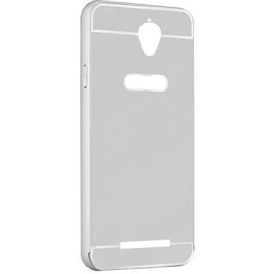 PROTEMIO 6652 Ochranný zrcadlový obal Asus ZenFone Go 4,5 "(ZC550TG) stříbrný – Zboží Mobilmania