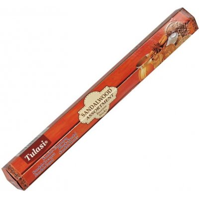 Tulasi Sandalwood Assortment indické vonné tyčinky 20 ks – Hledejceny.cz