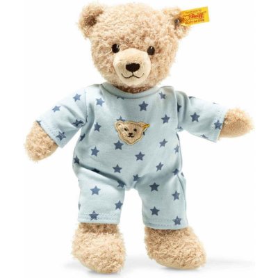 Steiff Teddy and Me medvídek v pyžamu beige modrá 25 cm