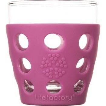 Lifefactory sklenice na nápoje 300 ml huckelberry