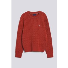 Gant Cotton Cable Crew červená