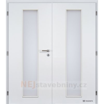 Doornite LINEA BASIC bílý lak dvoukřídlé 125 cm – Zboží Mobilmania