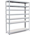 Trestles RH Regál 2200 x 1600 x 500 mm 7 polic šedá – Sleviste.cz
