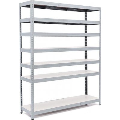 Trestles RH Regál 2200 x 1600 x 500 mm 7 polic šedá – Sleviste.cz