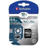 Verbatim microSDXC 64 GB UHS-I U1 47042 – Zboží Živě