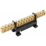 Eleman 1000086 L 15 Můstek, 15 otvorů, 16mm2-230/660V-63A, černý – Sleviste.cz