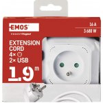 EMOS rozbočovací kostka USB 1,9m 1902040190 – Hledejceny.cz